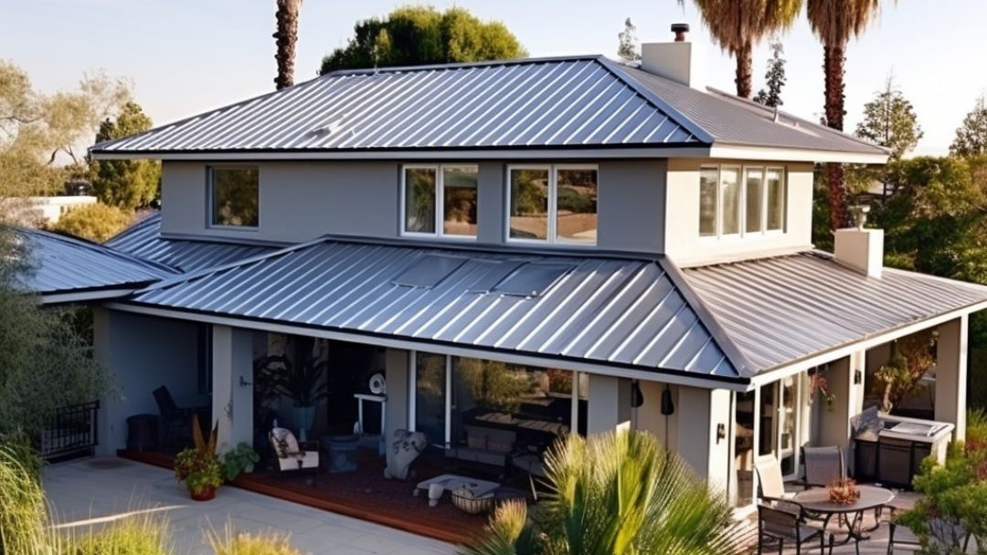 home in San Diego with zinc metal roof