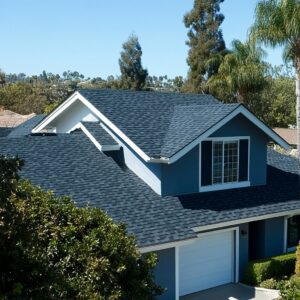 home in Vista, CA with asphalt shingle roof