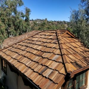 Wood Shingle roof in Vista